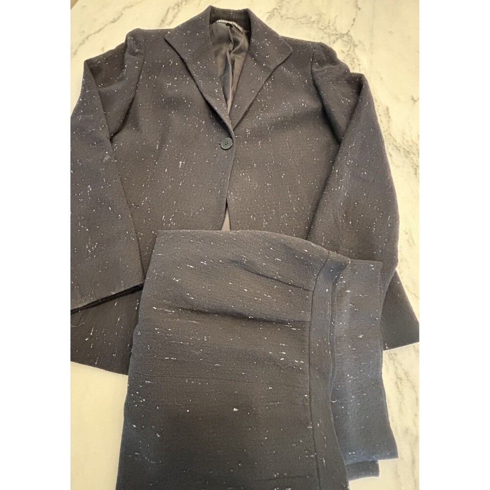 Lafayette 148 New York  Black White Two-Piece Pants Suit  Size 4/6
